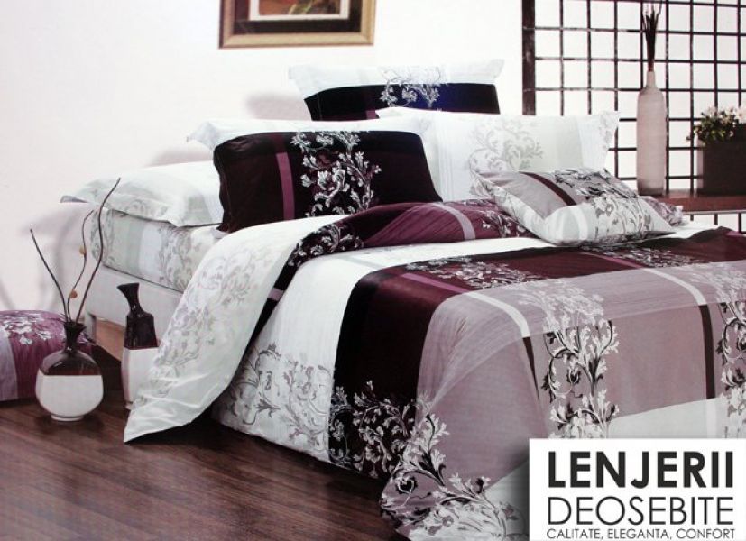 Lenjerii de pat din bumbac Pucioasa