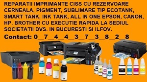 Asiguram rapid reparatii imprimante cu rezervoare ink in Bucuresti si Ilfov !