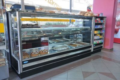 Vitrine prajituri, patiserie,Vitrine reci si calde linie autoservire