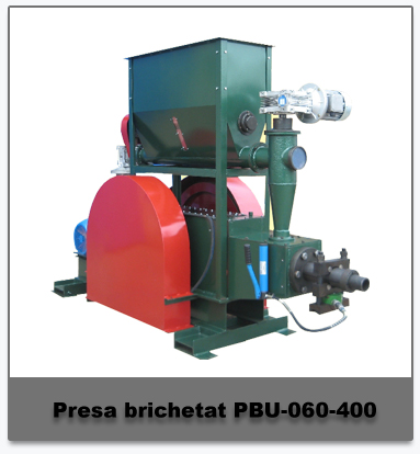 Utilaje brichetare paie si rumegus