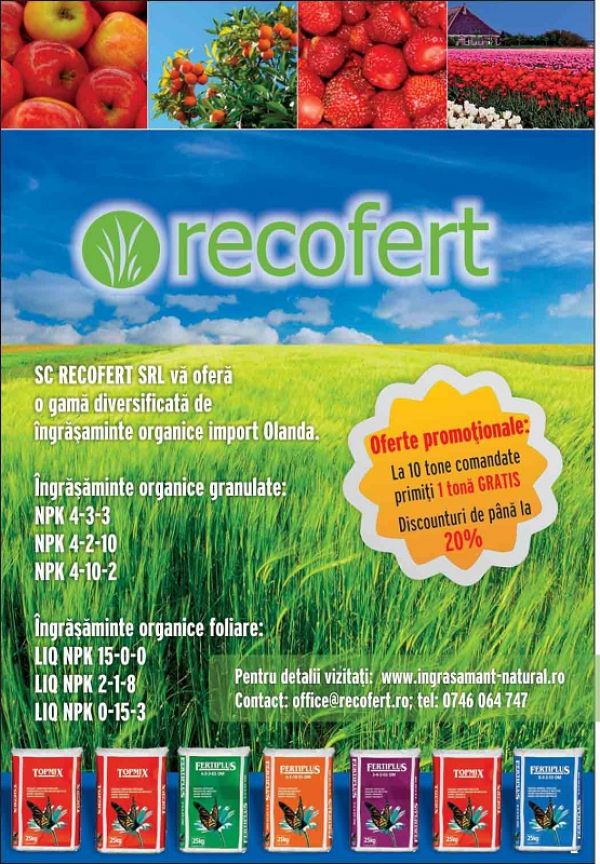 Ingrasaminte organice import Olanda