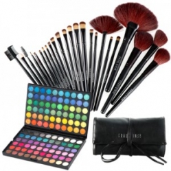 Set Machiaj Profesional Make-Up Fraulein 38 - Trusa Farduri 120 Culori + Set Pensule 24 Bucati
