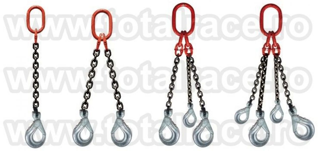 Dispozitiv de lant cu 1 brat cu carlige cu autoblocare