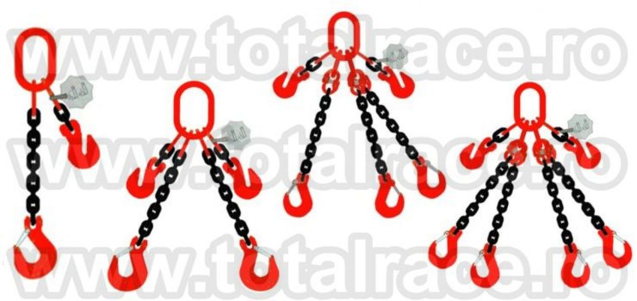 Dispozitiv de lant cu 1 brat cu carlige cu autoblocare